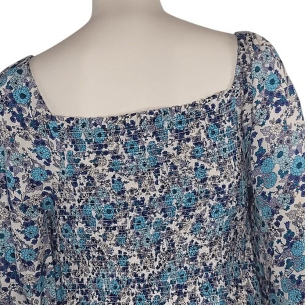 Jessica Simpson Blue Floral Bodycon Dress - Picture 5 of 8